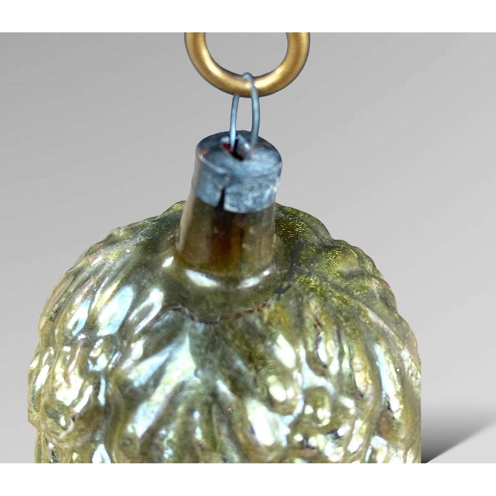 Vintage Mercury Glass Walnut Christmas Ornament Classic! - Picture 5 of 6